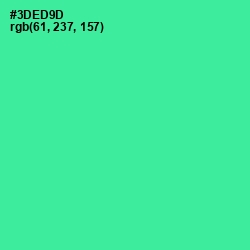 #3DED9D - Shamrock Color Image