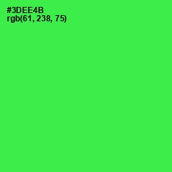 #3DEE4B - Malachite Color Image