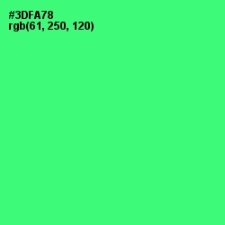 #3DFA78 - Spring Green Color Image