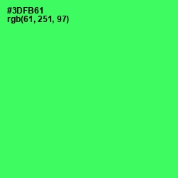 #3DFB61 - Malachite Color Image