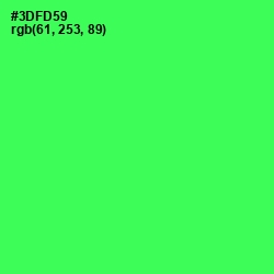 #3DFD59 - Malachite Color Image