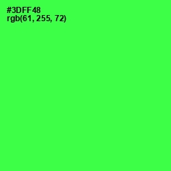 #3DFF48 - Malachite Color Image