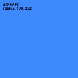 #3E8AFC - Dodger Blue Color Image