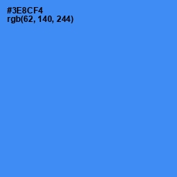 #3E8CF4 - Dodger Blue Color Image