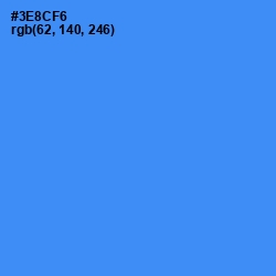 #3E8CF6 - Dodger Blue Color Image