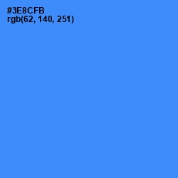 #3E8CFB - Dodger Blue Color Image