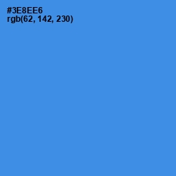 #3E8EE6 - Curious Blue Color Image