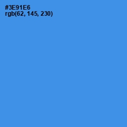 #3E91E6 - Curious Blue Color Image