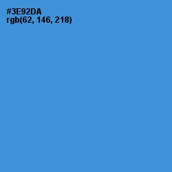 #3E92DA - Curious Blue Color Image