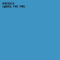 #3E95C4 - Curious Blue Color Image