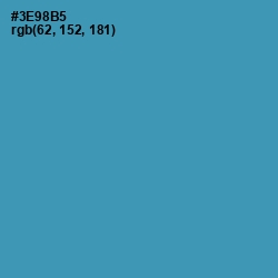 #3E98B5 - Boston Blue Color Image