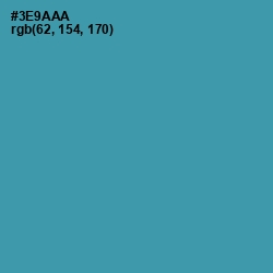 #3E9AAA - Boston Blue Color Image