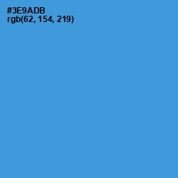 #3E9ADB - Curious Blue Color Image