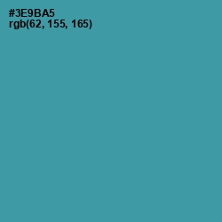 #3E9BA5 - Boston Blue Color Image