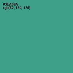 #3EA08A - Jungle Green Color Image