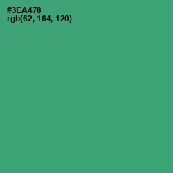 #3EA478 - Sea Green Color Image