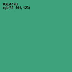 #3EA47B - Sea Green Color Image