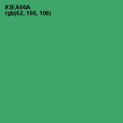 #3EA66A - Sea Green Color Image