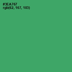 #3EA767 - Sea Green Color Image