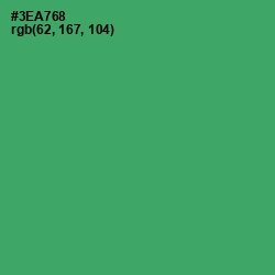 #3EA768 - Sea Green Color Image