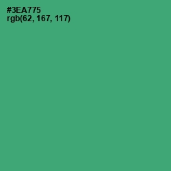 #3EA775 - Sea Green Color Image