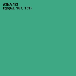 #3EA783 - Jungle Green Color Image