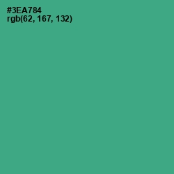 #3EA784 - Jungle Green Color Image