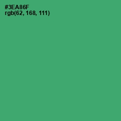 #3EA86F - Sea Green Color Image