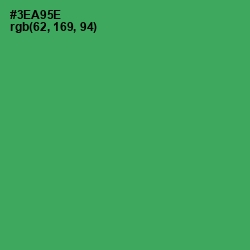 #3EA95E - Sea Green Color Image