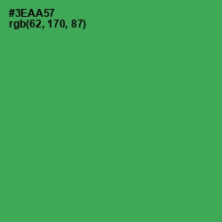 #3EAA57 - Sea Green Color Image