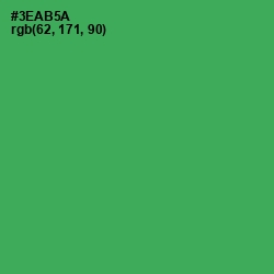 #3EAB5A - Sea Green Color Image