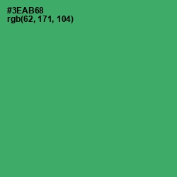 #3EAB68 - Sea Green Color Image