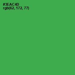 #3EAC4D - Sea Green Color Image