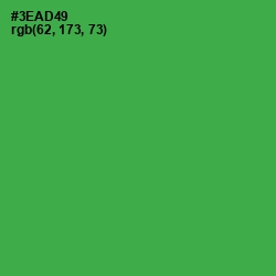 #3EAD49 - Sea Green Color Image