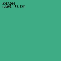 #3EAD86 - Jungle Green Color Image