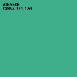 #3EAE8B - Keppel Color Image