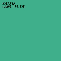 #3EAF8A - Keppel Color Image
