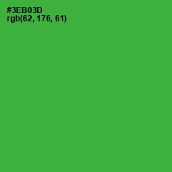 #3EB03D - Forest Green Color Image