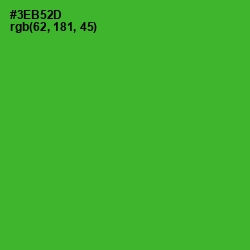 #3EB52D - Forest Green Color Image