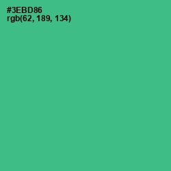 #3EBD86 - Keppel Color Image
