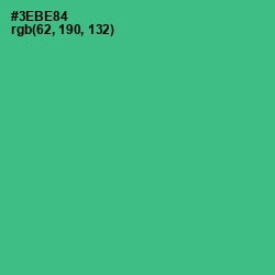 #3EBE84 - Jungle Green Color Image