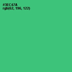 #3EC47A - Malachite Color Image