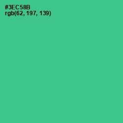#3EC58B - Shamrock Color Image