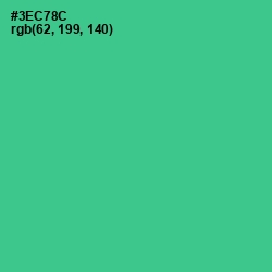 #3EC78C - Shamrock Color Image