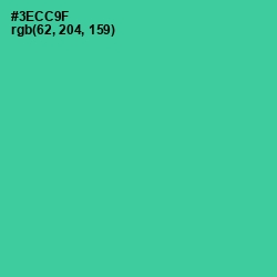 #3ECC9F - Shamrock Color Image