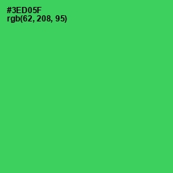 #3ED05F - Malachite Color Image