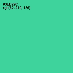 #3ED29C - Shamrock Color Image