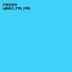 #3ED2F9 - Turquoise Color Image
