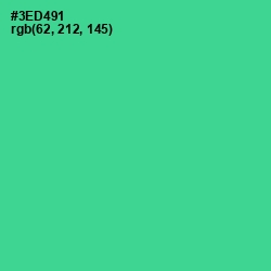 #3ED491 - Shamrock Color Image