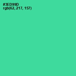 #3ED99D - Shamrock Color Image